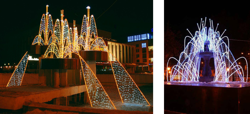 Световой фонтан